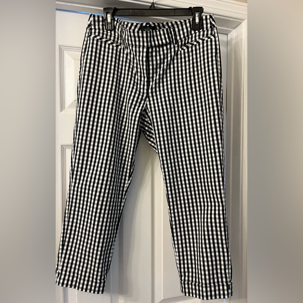WHBM Checkered Capris